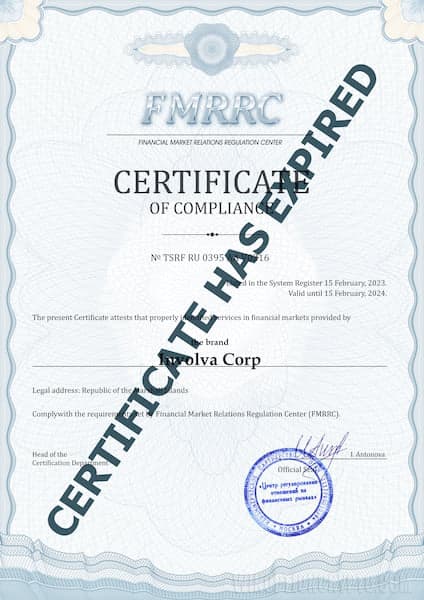 VideForex's registration certificate has been revoked.