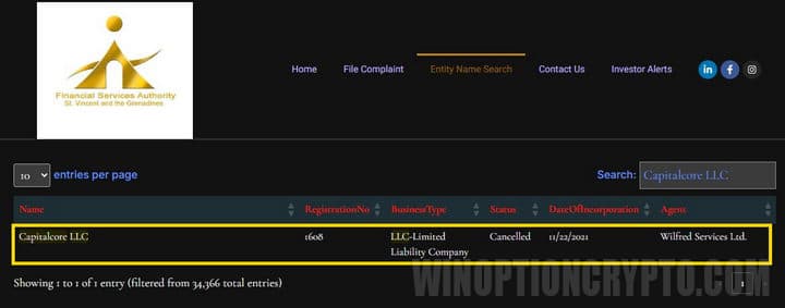 capitalcore license