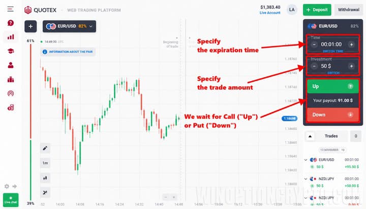 buying options in quotex