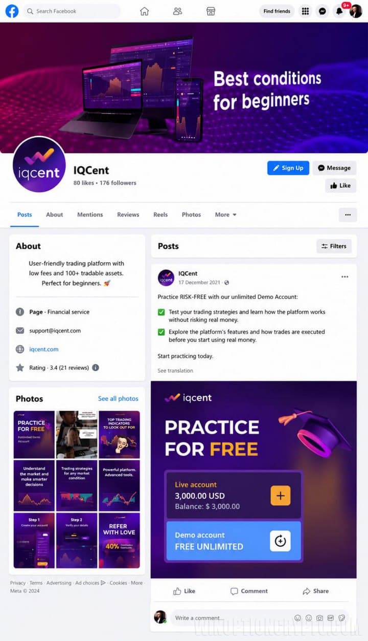 iqcent facebook page