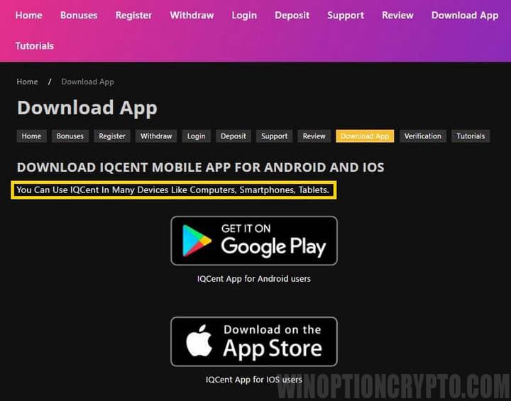 Download App Iqcent