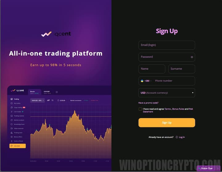 registration in iqcent