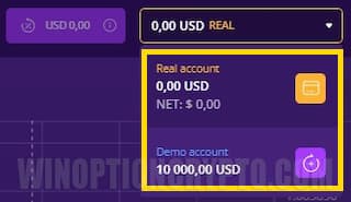switching between demo and real account in iqcent
