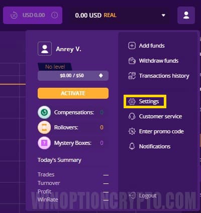 iqcent platform settings