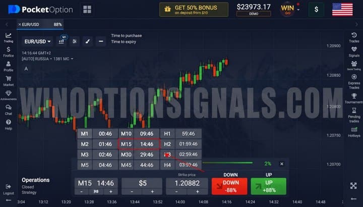 choice of expiration from a broker