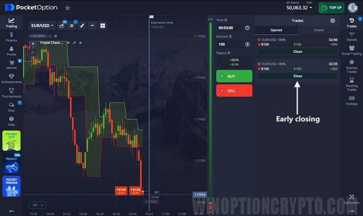 early closure of pocket transactions
