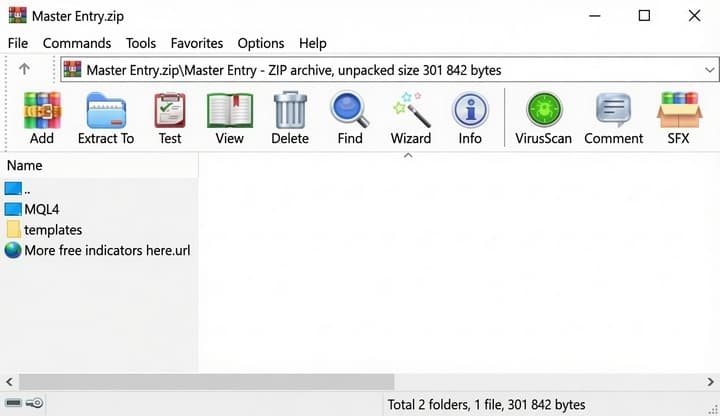 archive with indicators and folders