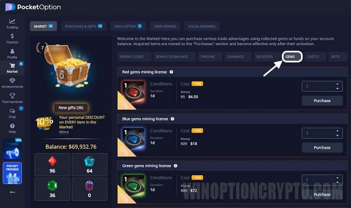 gems mining