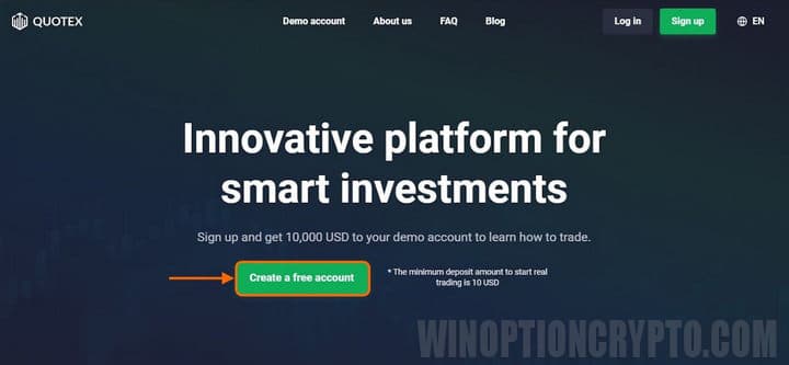 Quotex demo account