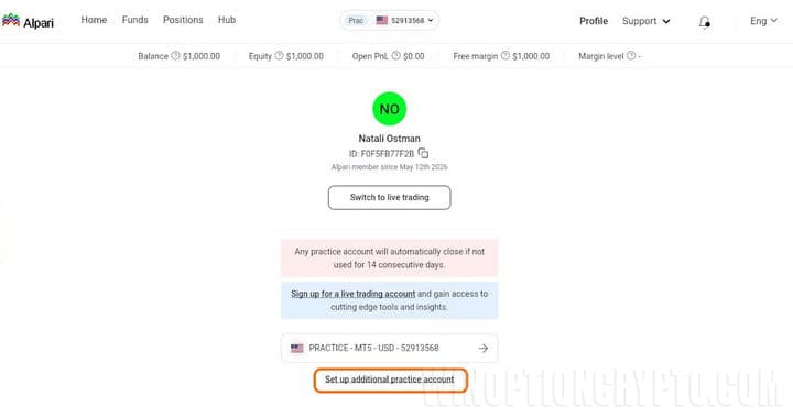 open an account with alpari