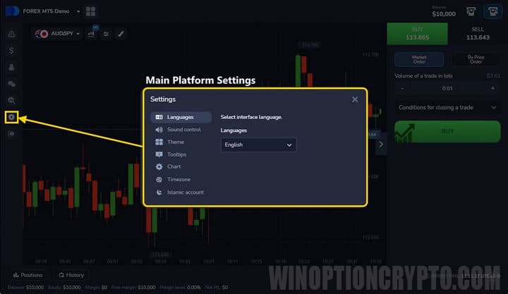 setting up a multi-chart in Forex MT5 from PocketOption