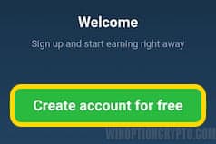 How to open an account in the mobile version of Binarium