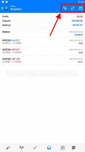 transaction history
