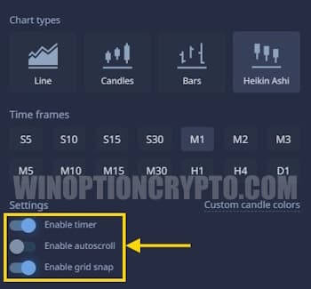 chart settings
