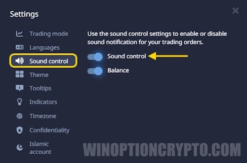 Turn on sounds