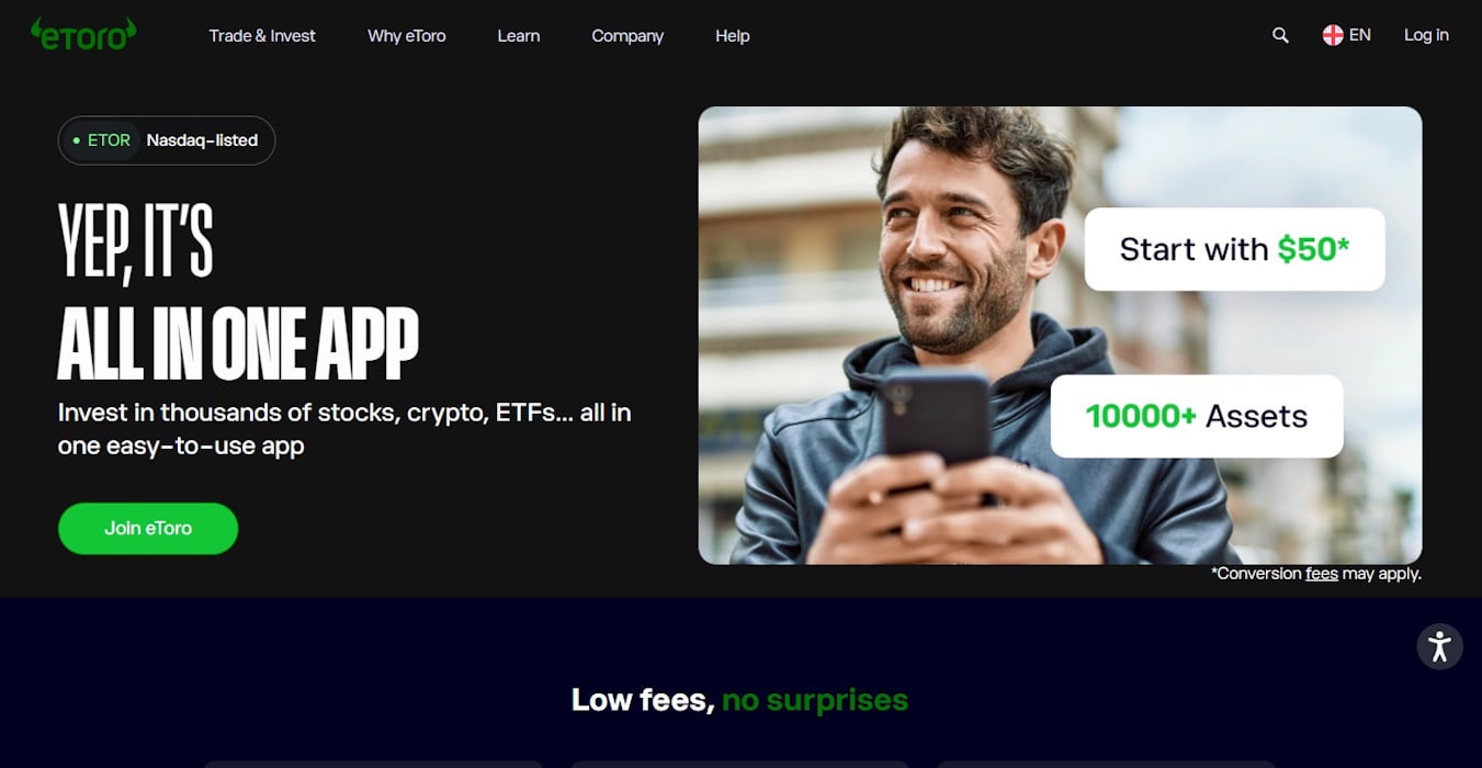 eToro official website