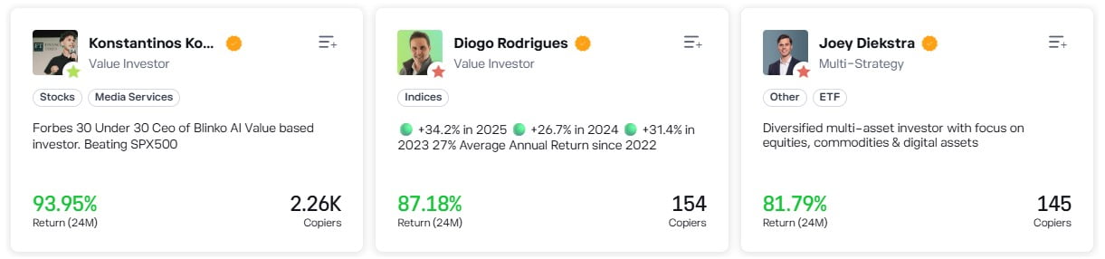 Copying eToro Trades