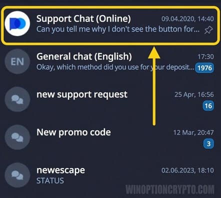 pocket option support