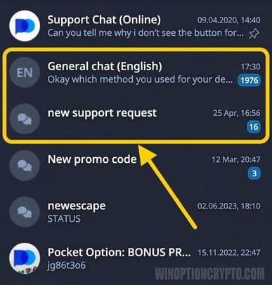 channels with pocket option traders
