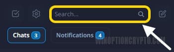 search for traders and channels