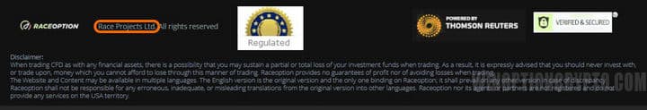 lack of RaceOption registration documents