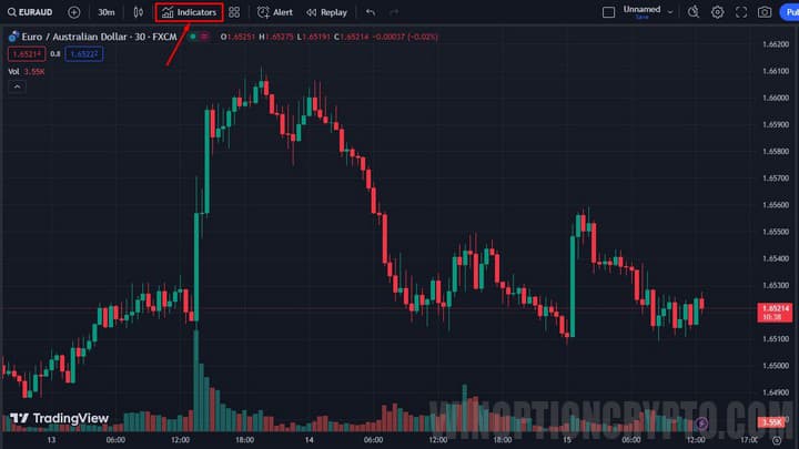 adding via import panel in trading view