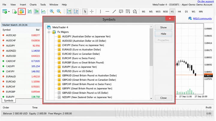 Adding new trading assets to MetaTrader 4