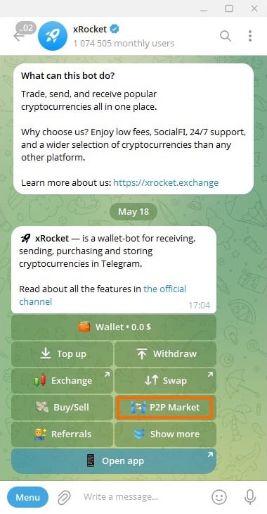 xrocket wallet