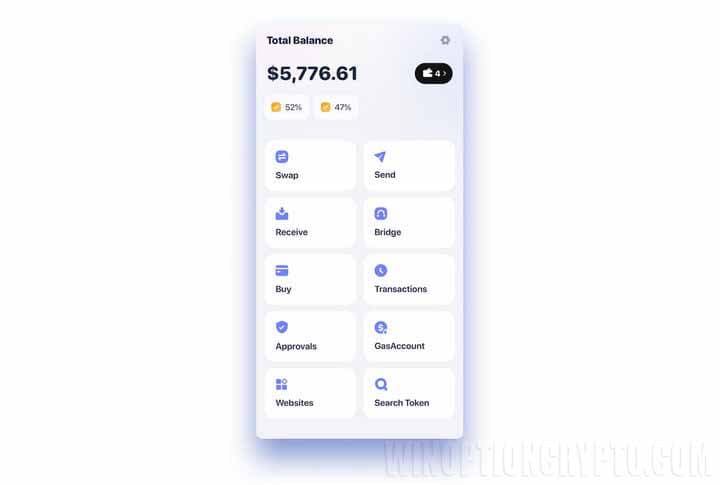 Rabbit Wallet interface