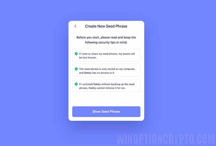 Login with your Rabbit Wallet passphrase