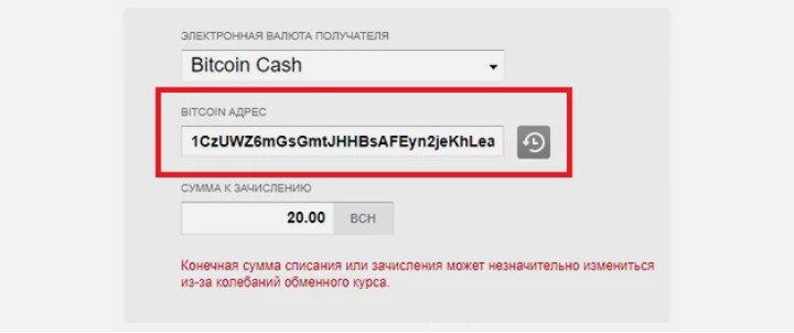 AdvCash data entry