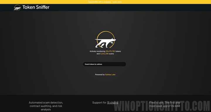 Token Sniffer token verification service