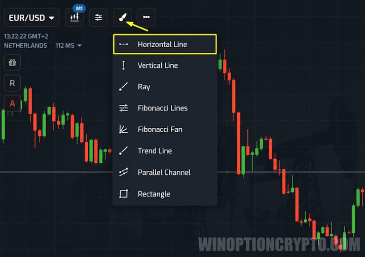 Drawing a horizontal line