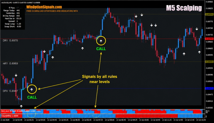 Call options by strategy for binary options M5 Scalping