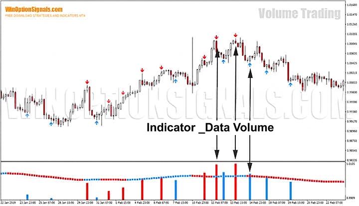 Indicator _Data Volume strategy for binary options Volume Trading